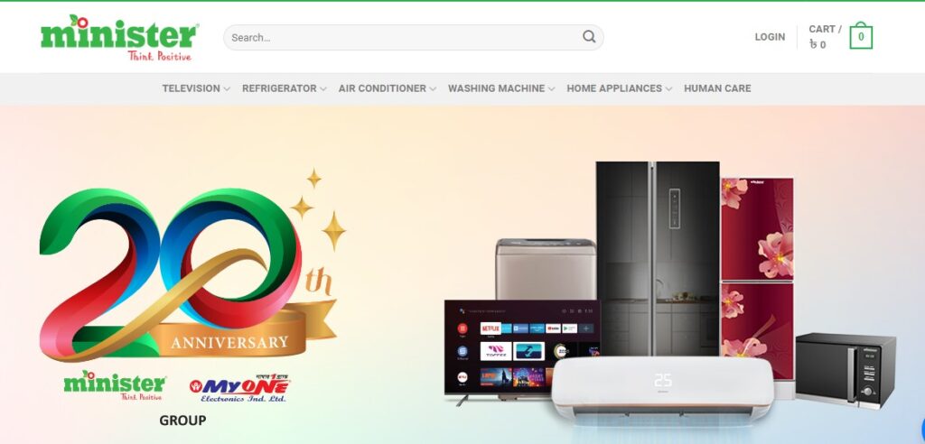 Minister electronics brand in Bangladesh