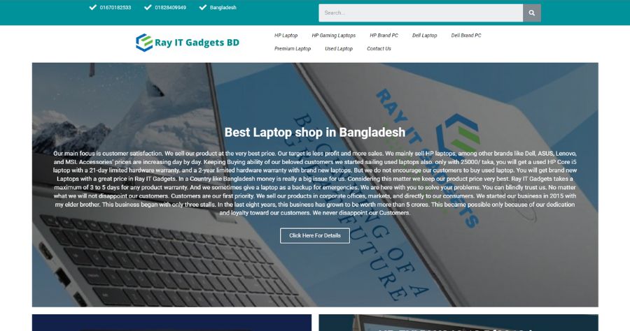Ray IT Gadgets online computer shop in Bangladesh
